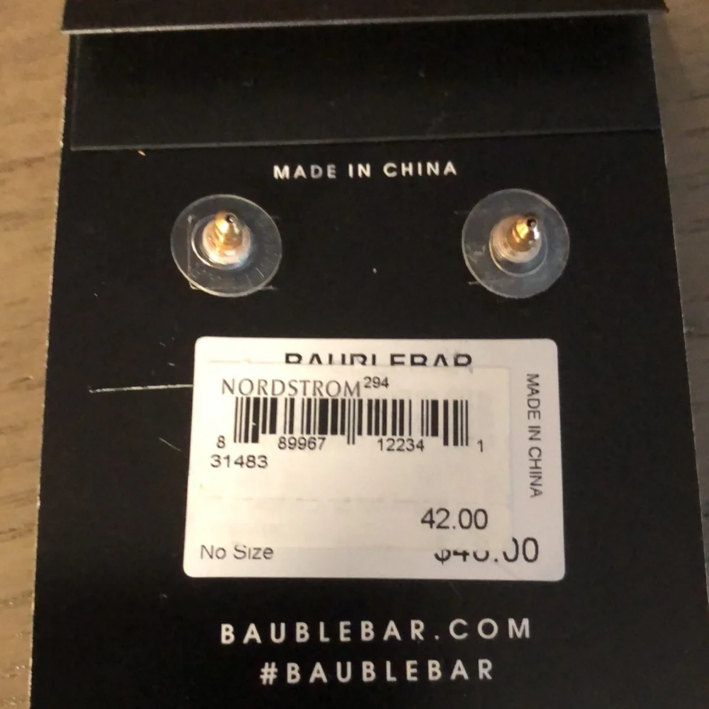 Never worn Bauble Bar earrings - Picture 3 of 3